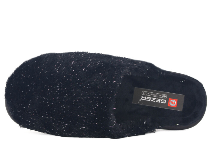 Gezer Zenne 16537.00 Havlulu Traşlı Ev Terliği Siyah - Gezer (1)