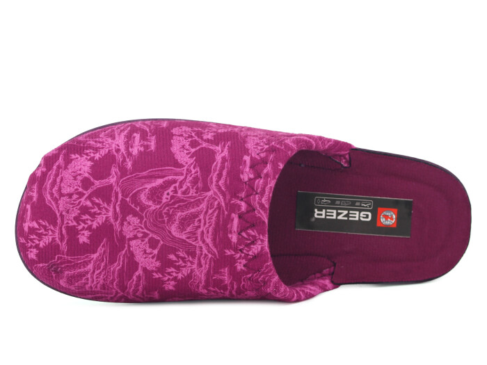 Gezer Zenne 16541.00 Traşlı Ev Terliği Mor - Gezer (1)