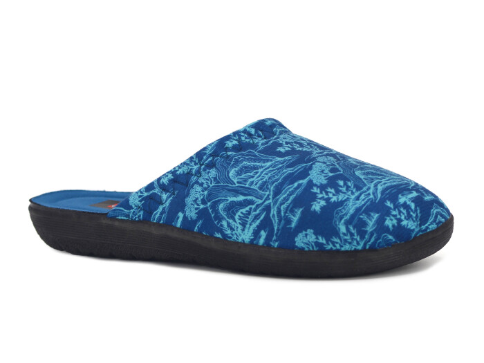 Gezer Zenne 16541.00 Traşlı Ev Terliği Petrol Mavisi 