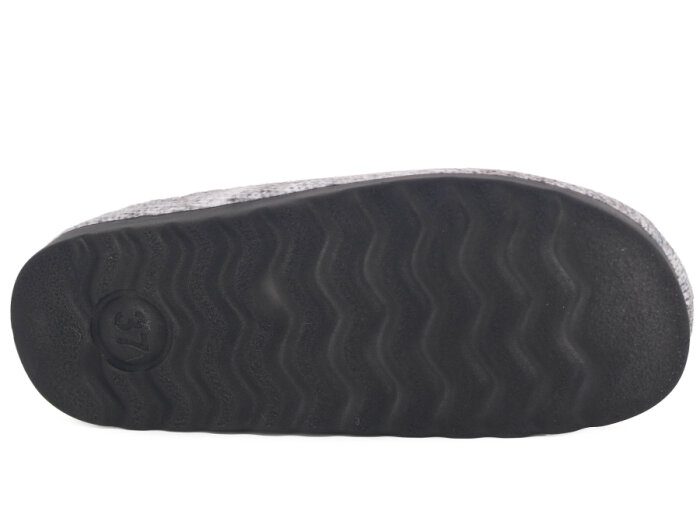 Gezer Zenne 16572.00 Baskılı Gondol Ev Terliği Gri - Kırmızı - 3