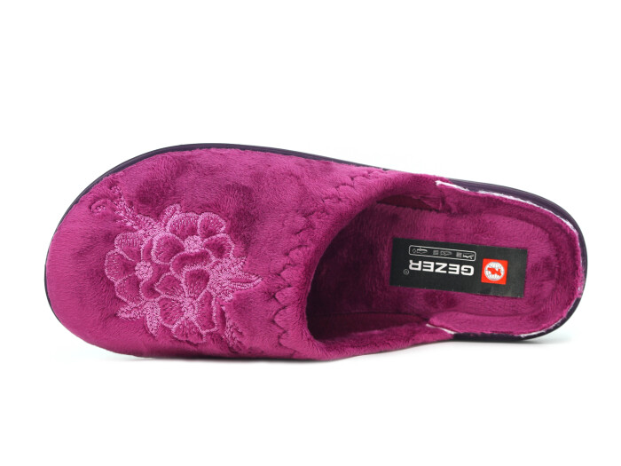 Gezer Zenne 16585.00 Nakışlı Traşlı Ev Terliği Mor - Gezer (1)