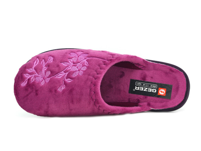 Gezer Zenne 16588.00 Nakışlı Traşlı Ev Terliği Mor - Gezer (1)