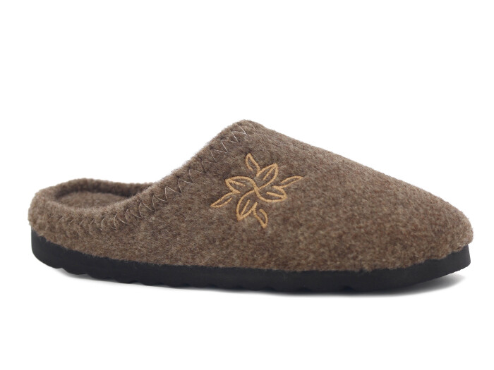 Gezer Zenne 16589.00 Nakışlı Gondol Ev Terliği Koyu Bej - 1