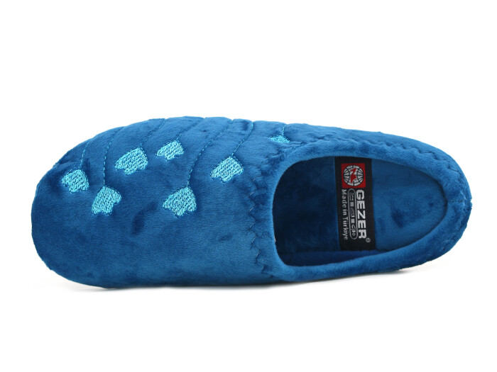 Gezer Zenne 16590.00 Nakışlı Gondol Ev Terliği Petrol Mavisi - Gezer (1)