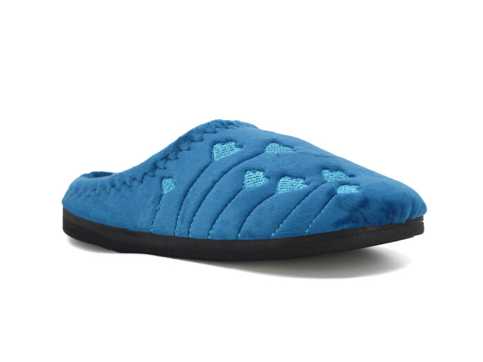 Gezer Zenne 16590.00 Nakışlı Gondol Ev Terliği Petrol Mavisi - Gezer