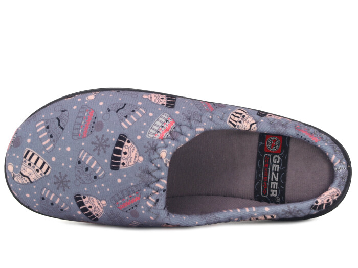 Gezer Zenne 16627.00 PVC Gondol Kışlık Ev Terliği Gri - 2