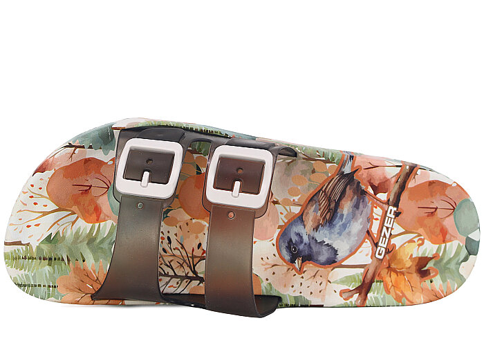 Gezer Zenne 16653.00 Air Blow Kaydırmaz Terlik Siyah Şeffaf - Beyaz - Krem - Gezer (1)