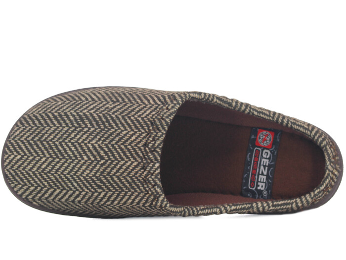 Gezer Zenne 16714.00 PVC Gondol Kışlık Ev Terliği Kahve - Gezer (1)