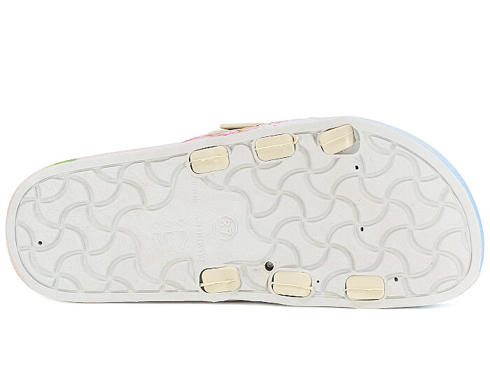 Gezer Zenne 16729.00 Air Blow Kaydırmaz Terlik Bej - Beyaz - Pembe - 3