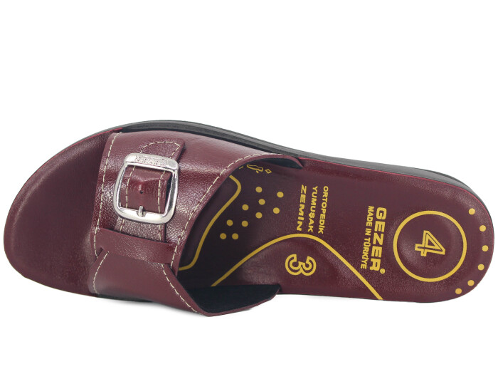 Gezer Zenne 07192.00 Anatomik Noktalı Günlük Terlik Bordo - 2