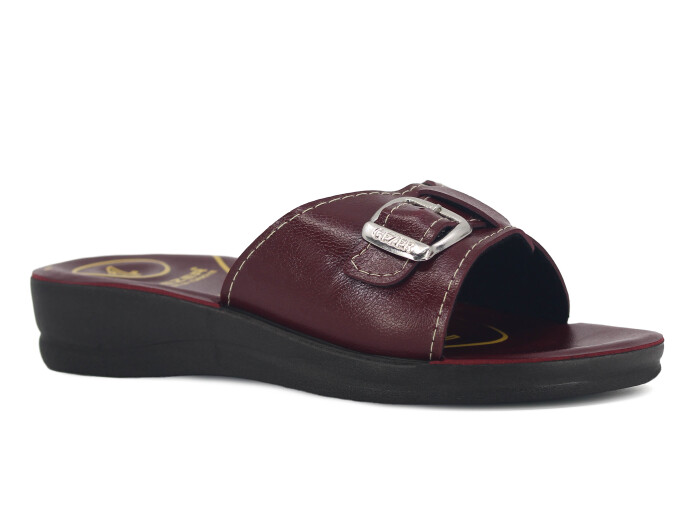 Gezer Zenne 07192.00 Anatomik Noktalı Günlük Terlik Bordo - 1