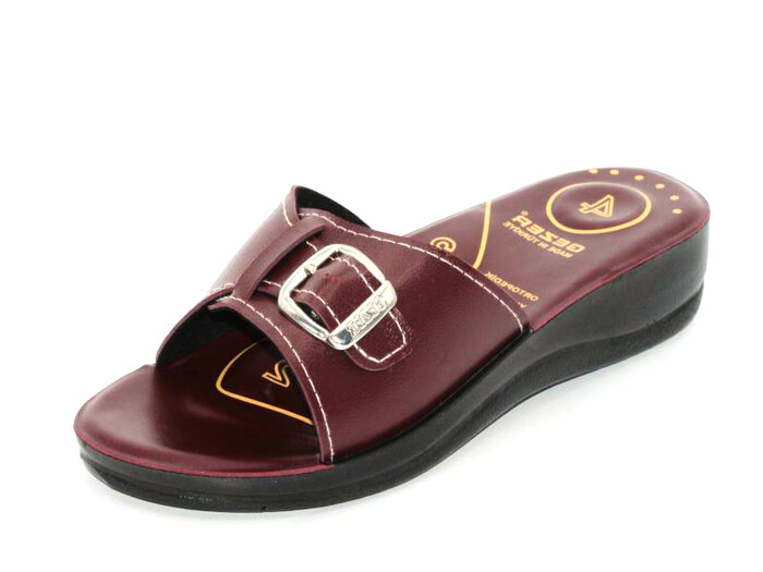 Gezer Zenne 07192.00 Anatomik Noktalı Günlük Terlik Bordo - Gezer (1)