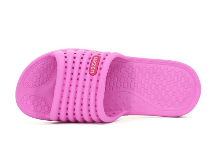 Gezer Zenne 08413.00 Çizgili Açık Eva Terlik Fuşya - Gezer (1)