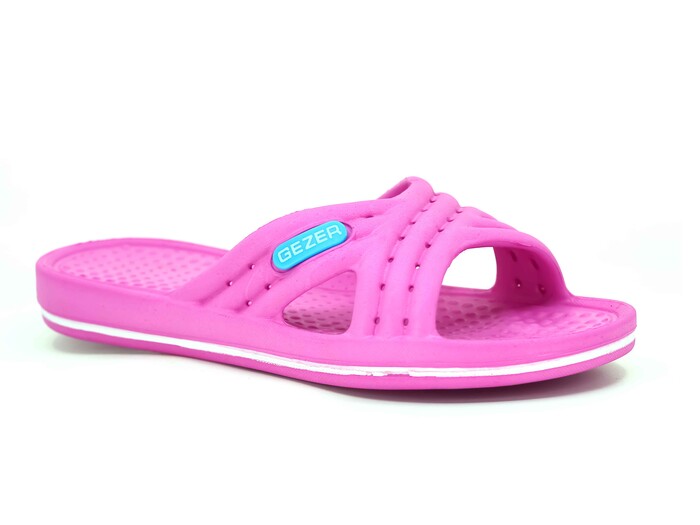 Gezer Zenne 09555.00 Çizgili Açık Eva Terlik Fuşya - Gezer