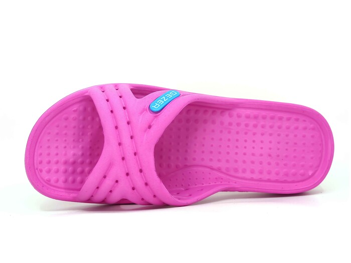 Gezer Zenne 09555.00 Çizgili Açık Eva Terlik Fuşya - Gezer (1)