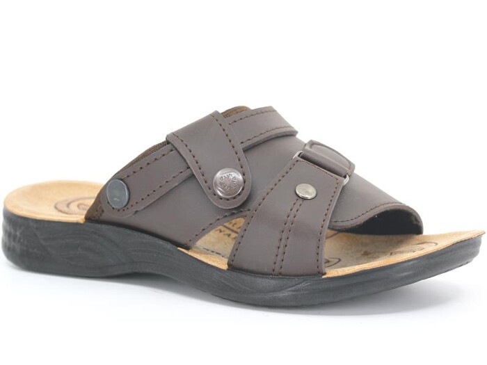 Goflex Filet F-200700-3 Döngülü Terlik Kahve - 1