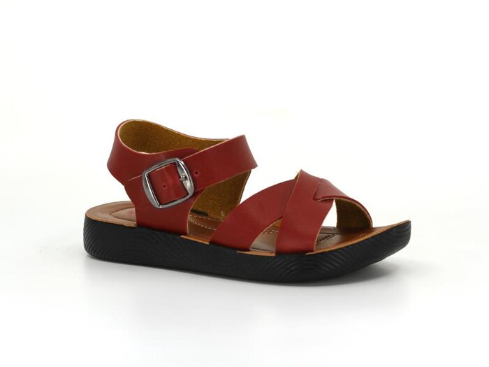 Goflex Patik P-52775 Enj. Kız Sandalet Kırmızı - Goflex