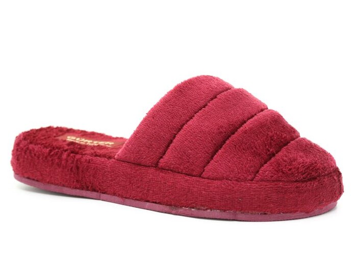 Gürter Zenne Kapalı Atom Kışlık Ev Terliği Bordo - Gürter