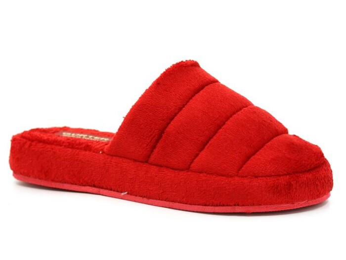 Gürter Zenne Kapalı Atom Kışlık Ev Terliği Kırmızı - 1