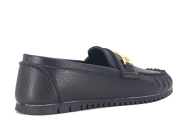 Gürter Zenne Tokalı ROK Babet Ayakkabı Siyah - 3