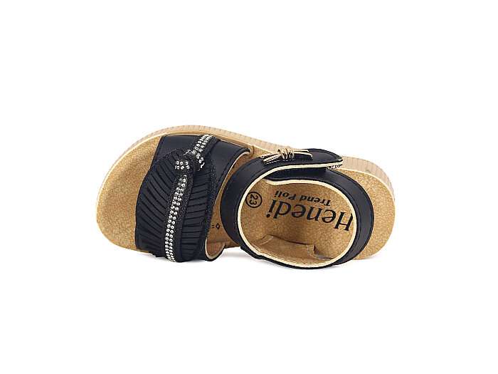 Henedi Bebe B-967 Taşlı Sandalet Siyah - Henedi (1)