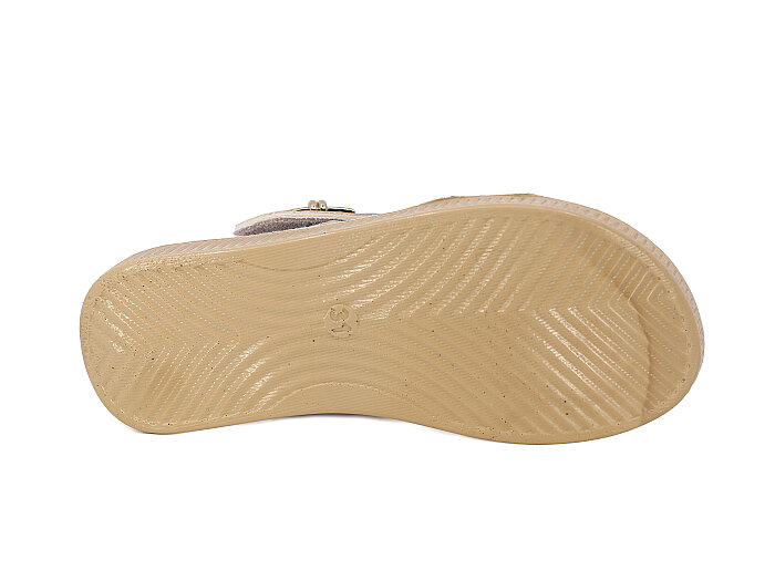 Henedi Filet F-951 Taşlı Sandalet Camel - 3