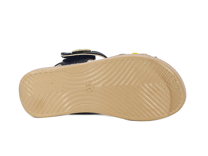 Henedi Filet F-951 Taşlı Sandalet Siyah - 3