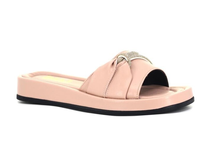 İmaj Zenne 2024-11 Taşlı Ekstra Günlük Terlik Pudra - İmaj