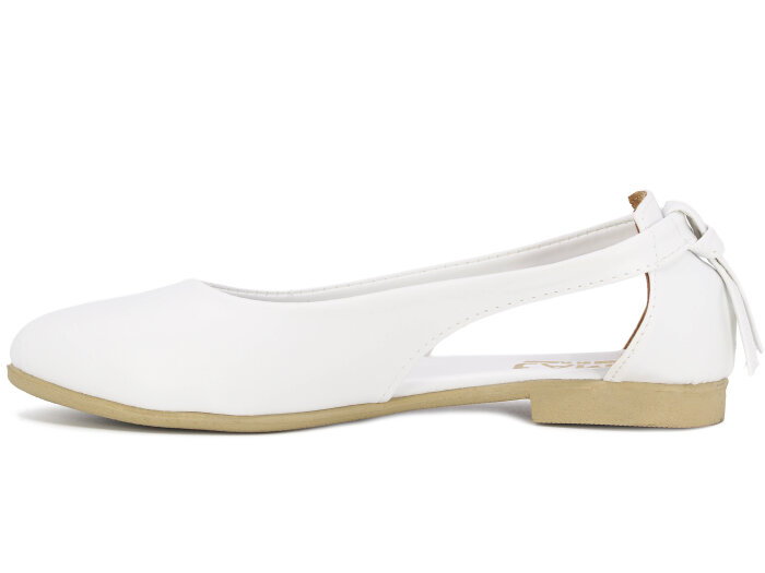 İmaj Zenne Fiyonklu Babet Ayakkabı Beyaz - İmaj (1)