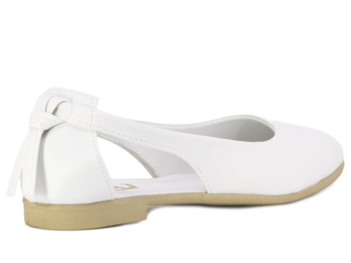 İmaj Zenne Fiyonklu Babet Ayakkabı Beyaz - 3