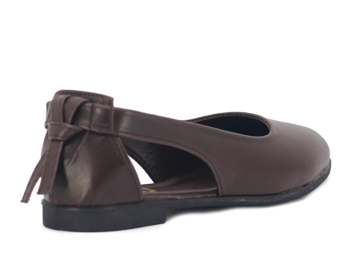 İmaj Zenne Fiyonklu Babet Ayakkabı Kahve - 3