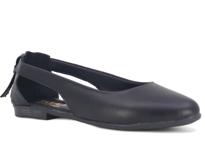 İmaj Zenne Fiyonklu Babet Ayakkabı Siyah - 1