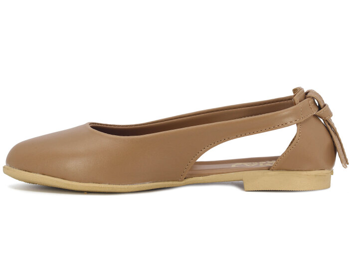 İmaj Zenne Fiyonklu Babet Ayakkabı Vizon - 2