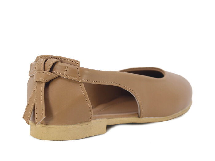 İmaj Zenne Fiyonklu Babet Ayakkabı Vizon - 3