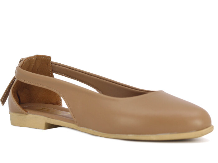 İmaj Zenne Fiyonklu Babet Ayakkabı Vizon 