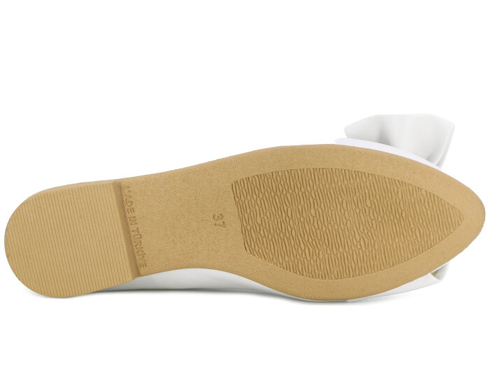 İmaj Zenne Yüzüklü Babet Ayakkabı Beyaz - 3