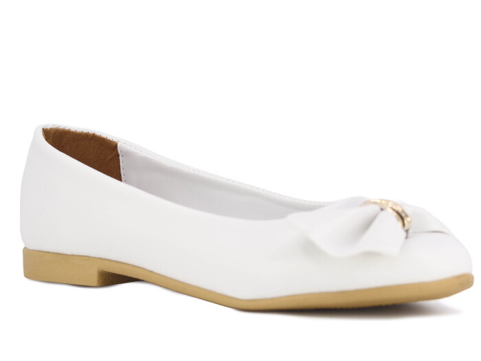 İmaj Zenne Yüzüklü Babet Ayakkabı Beyaz 