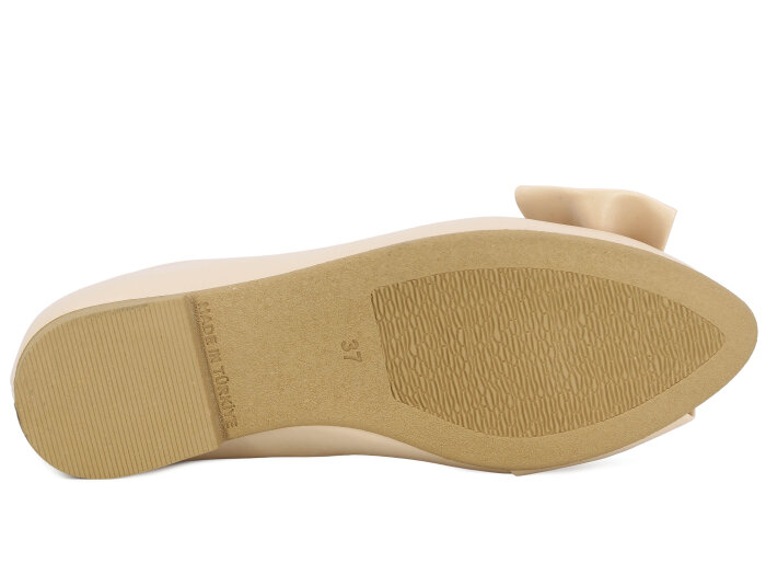 İmaj Zenne Yüzüklü Babet Ayakkabı Krem - 3