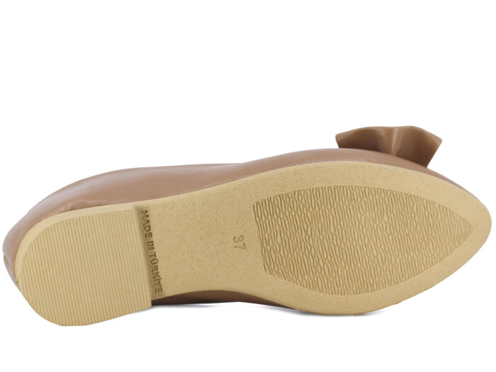 İmaj Zenne Yüzüklü Babet Ayakkabı Vizon - 3