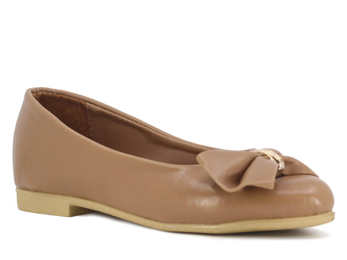 İmaj Zenne Yüzüklü Babet Ayakkabı Vizon - İmaj