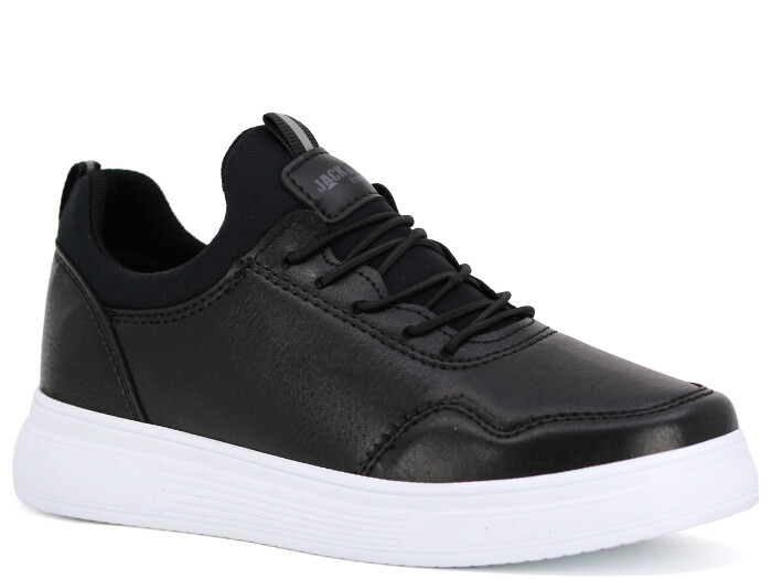 Jack Lion Garson 111 Cilt Spor Ayakkabı Siyah - Beyaz - Jack Lion