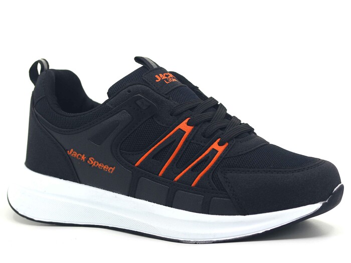 Jack Lion Merdane J43 Anorak Spor Ayakkabı Siyah - Turuncu - 1