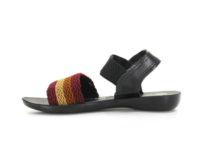 Jasmine Filet 5418 Örgülü Sandalet Bordo - Jasmine (1)