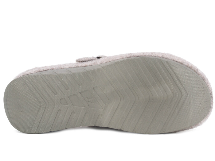 Jasmine Zenne 2025 Sabo 8571 Keçeli Kapalı Terlik Açık Bej - 3