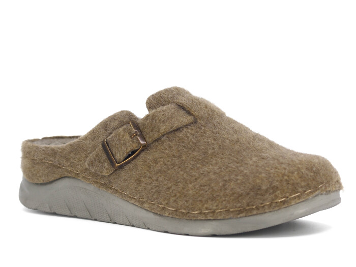 Jasmine Zenne 2025 Sabo 8571 Keçeli Kapalı Terlik Krem - 1