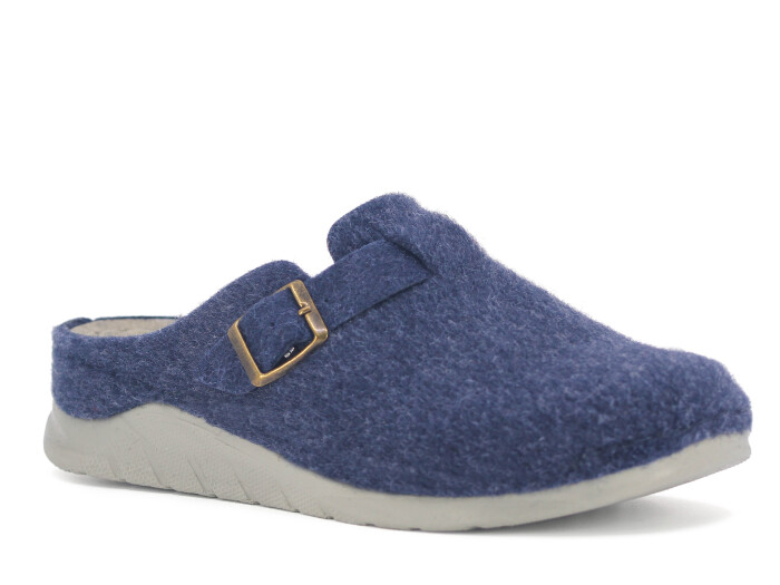 Jasmine Zenne 2025 Sabo 8571 Keçeli Kapalı Terlik Lacivert - Jasmine