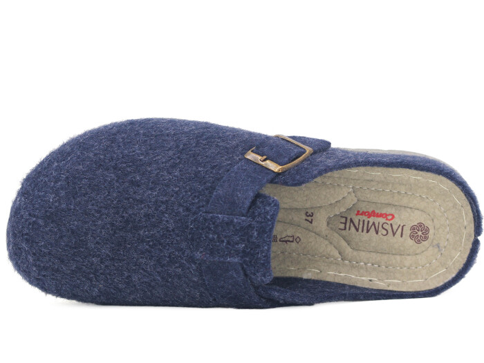 Jasmine Zenne 2025 Sabo 8571 Keçeli Kapalı Terlik Lacivert - Jasmine (1)