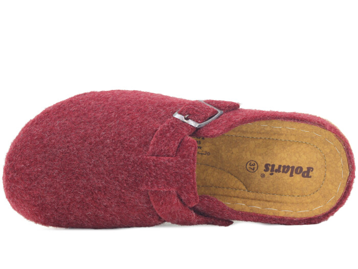 Jasmine Zenne 8571 Keçeli Kapalı Terlik Bordo - Jasmine (1)