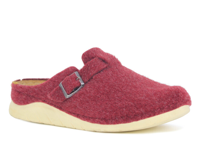 Jasmine Zenne 8571 Keçeli Kapalı Terlik Bordo - 1