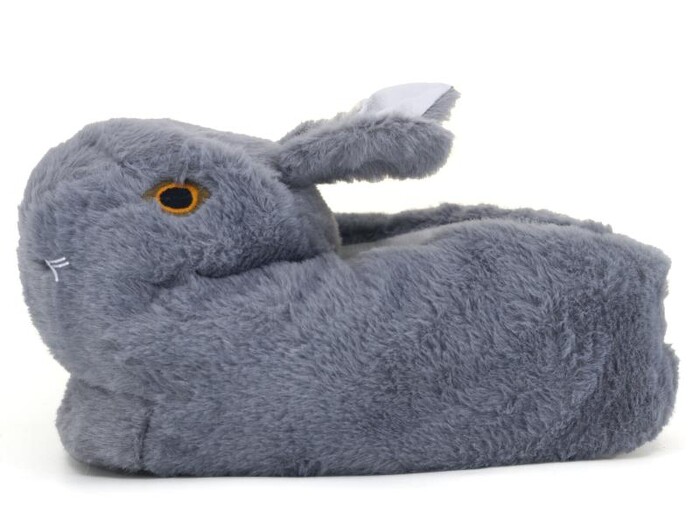 Kar Zenne Tavşanlı Ev Ayakkabısı Tavşanlı Gri - Kar (1)